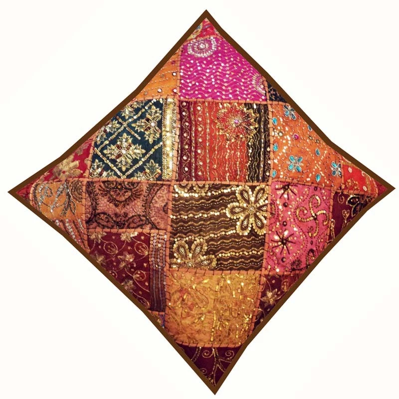 Funda de Cojín Decorativa Decoración del Hogar 30 x 30 pulgadas Boho Funda de Almohada para Sofá Boho con Cuentas Foto 2 de 4