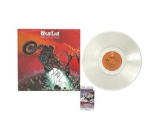 Meat Loaf Signed Bat Out of Hell Clear Colored Vinyl Record Album Autographed