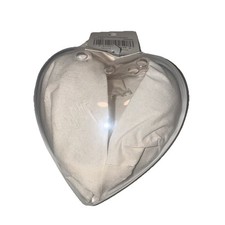 Heart Shape Transparent Plastic Clear Craft Potpourri Holder Size 4x4