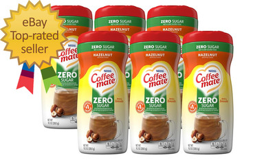 Coffee Mate Zero Sugar Hazelnut Flavored Creamer 10.2oz Bottles Pack of 6