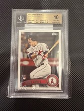 2011 TOPPS UPDATE #US175 MIKE TROUT BGS 10 PRISTINE RC LOW POP 
