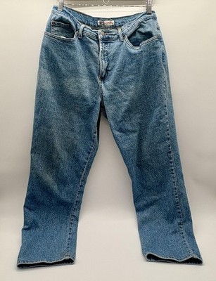 Faded Glory Jeans Womens 16 Light Wash Blue Stretch Denim Straight Leg 5 Pocket
