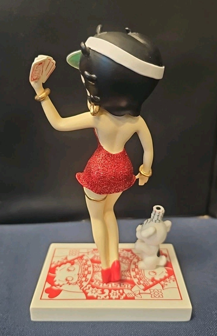 Betty Boop I'm Here for Luck Figurine 2006 Westland Poker Pudgy