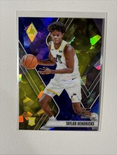 2023-24 Phoenix Taylor Hendricks Blue Cracked Ice Prizm Rookie Card RC. rookie card picture