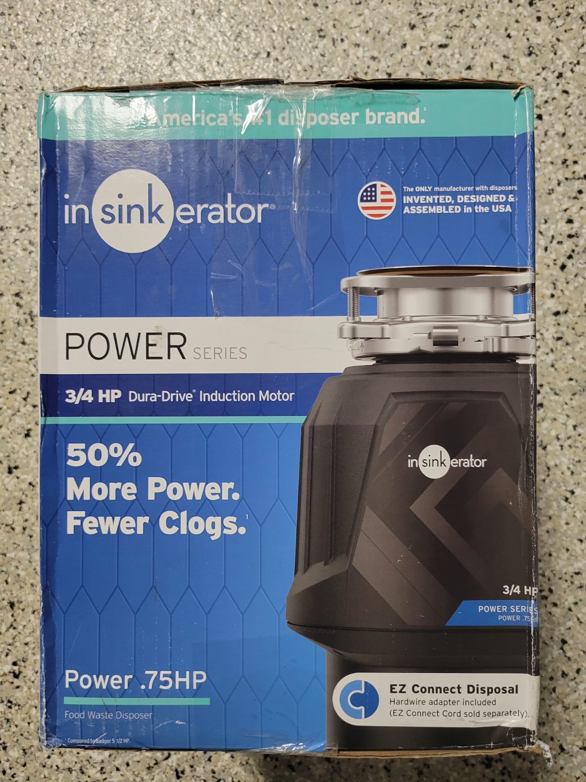 InSinkerator Power Series  Continuous Feed Garbage Disposal. Power .75HP. NOB