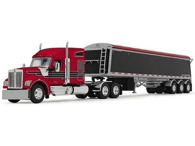 Kenworth W990 w/ 76 Sleeper & Lode King Trailer 1:64 Scale Model - DCP 60-2176