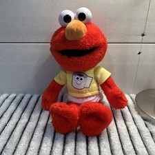 Sesame Street Potty Time Talking Elmo Plush Doll Tested Working Clean