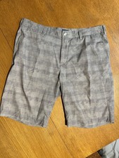 Adidas Ultimate365 Golf Shorts Mens 34 Gray Textured Stretch Performance 10