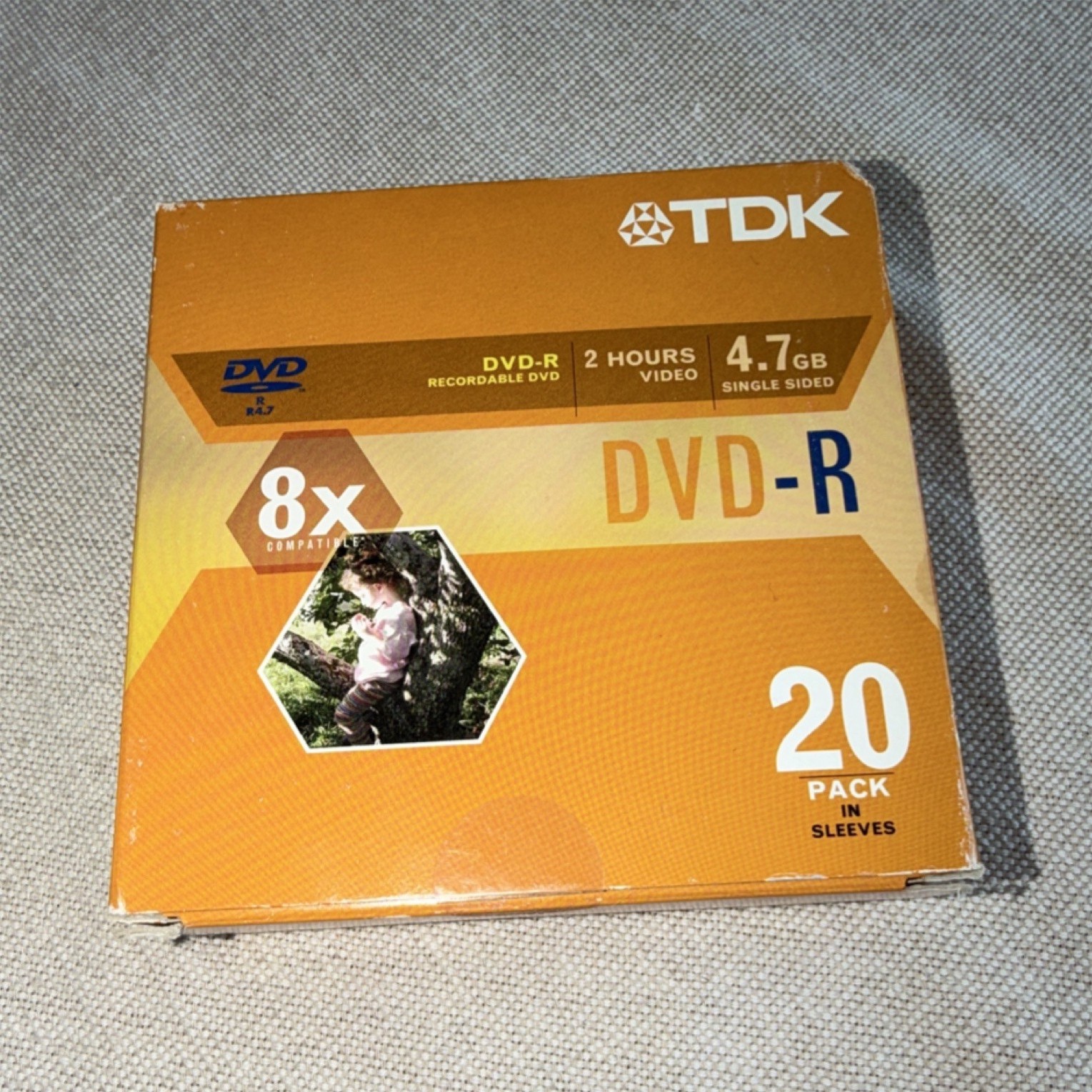 TDK DVD-R 8x 4.7GB 20 Pack Blank Recordable Discs Single Sided