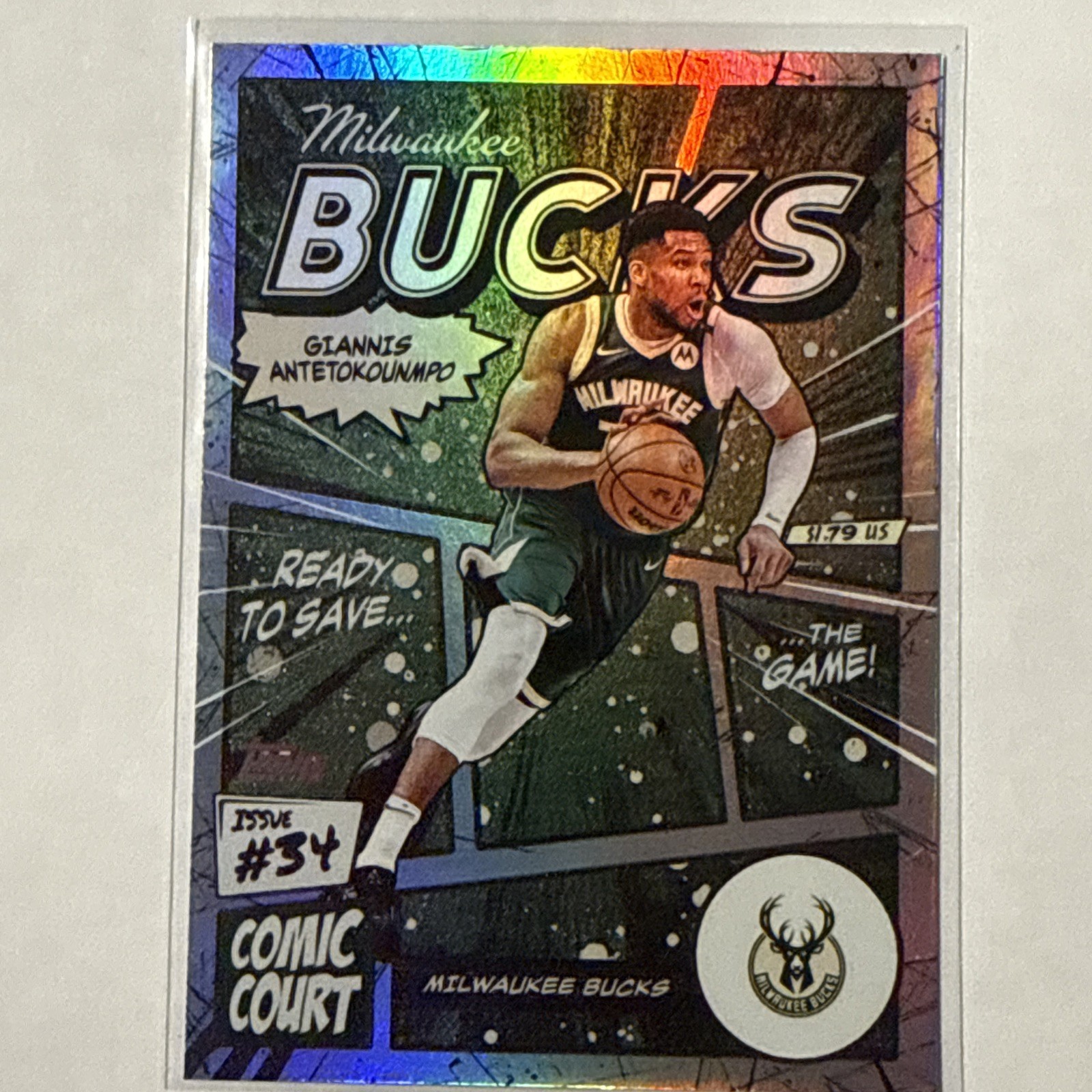 2025-26 Topps Basketball Comic Court #CC-3 Giannis Antetokounmpo SSP Case Hit