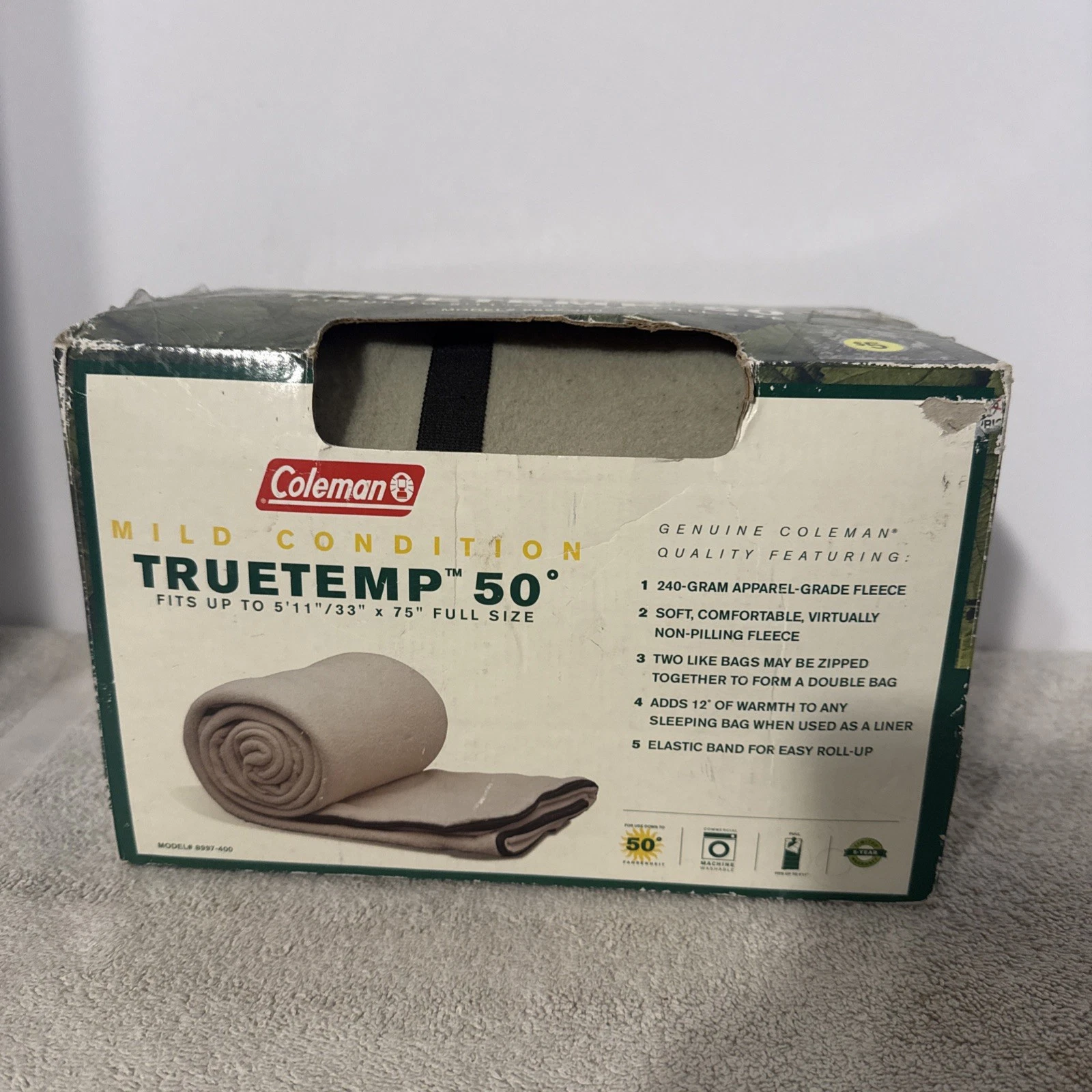 Coleman Fleece 50 Degrees Adult Sleeping Bag
Opens in a new window or tab