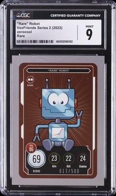 2022 VEEFRIENDS SERIES 2 ZEROCOOL - RARE ''RARE'' ROBOT CGC 9