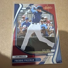 Freddie Freeman 2022 Panini Absolute Red Spectrum  #07/99