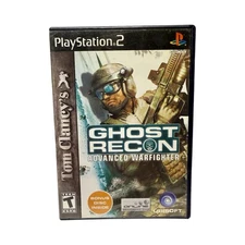 PS2 Tom Clancy's Ghost Recon: Advanced Warfighter Video Game w Case & Bonus Disc
