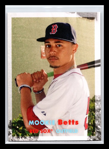 Mookie Betts 2017 Topps Throwback Thursday borde de sangrado completo error #47