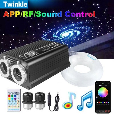 1000 Auto Lichtfaser RGBW LED Twinkle Sternenhimmel Glasfaser Optik Lichteffekte