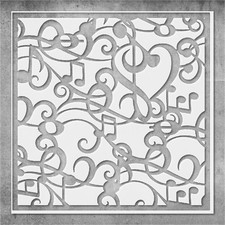 Stencil Musical Notes - Reusable, Boho Design for Wall Art - Mylar StencilAir