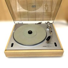 YAMAHA YP-400 Record Player Belt Drive Silver Brown Check the image Rare Vintage