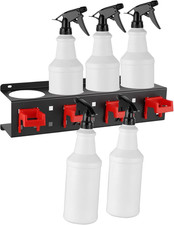 Spray Bottle Holder Wall Mount, Detailing Bottle Organizer, Spray Bottle Rack wi