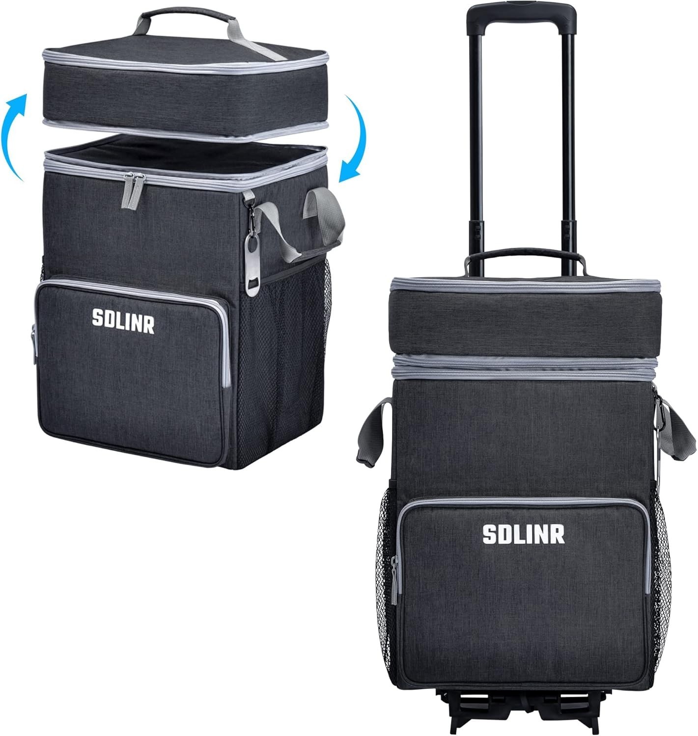 , Leakproof Insulated Soft Cooler Bag With Wheels