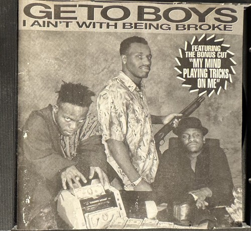 GETO BOYS: I Ain't With Being Broke 8 Trk RARE OOP CD SINGLE WATER DAMAGED ART