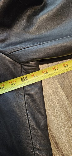 Grande veste homme Alfani en cuir véritable souple doublée noire - Photo 15 sur 16