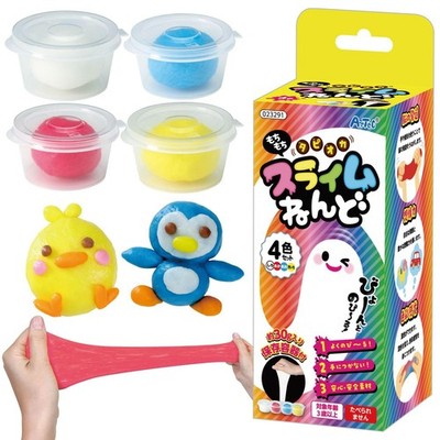 Artec Tapioca Slime Clay 4-Pack 23291 (Ages 3+) / Non-Sticky / Safe And Secure _