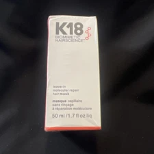 K18 Biomimetic Hairscience Leave-in Molecular Repair Hair Mask 50ml (NEW SEALED)