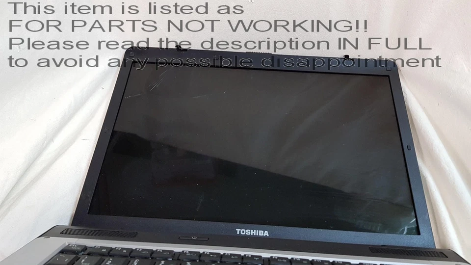 CRACKED SCREEN!! Toshiba satellite pro a200 15.4" Laptop Intel Pentium Dual Core - Image 2 of 4