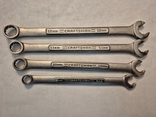 4 Piece Craftsman Metric 12-pt Offset Speed Wrench Set 8mm-12mm Usa