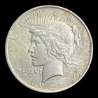 1922 Peace Silver Dollar, AU