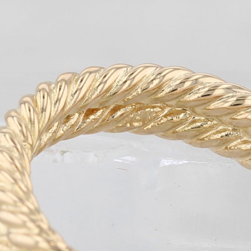 Ruby Cabochon Solitaire Ruby Double Rope Band Rin… - image 6