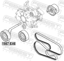 Per Febest 1987-E46 BMW X5 E53 1999-2006 ECE TENDITORE SCOOTER
