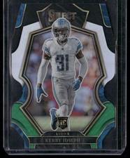2022 Panini Select #135 Kerby Joseph Black and Green Prizm Die Cut