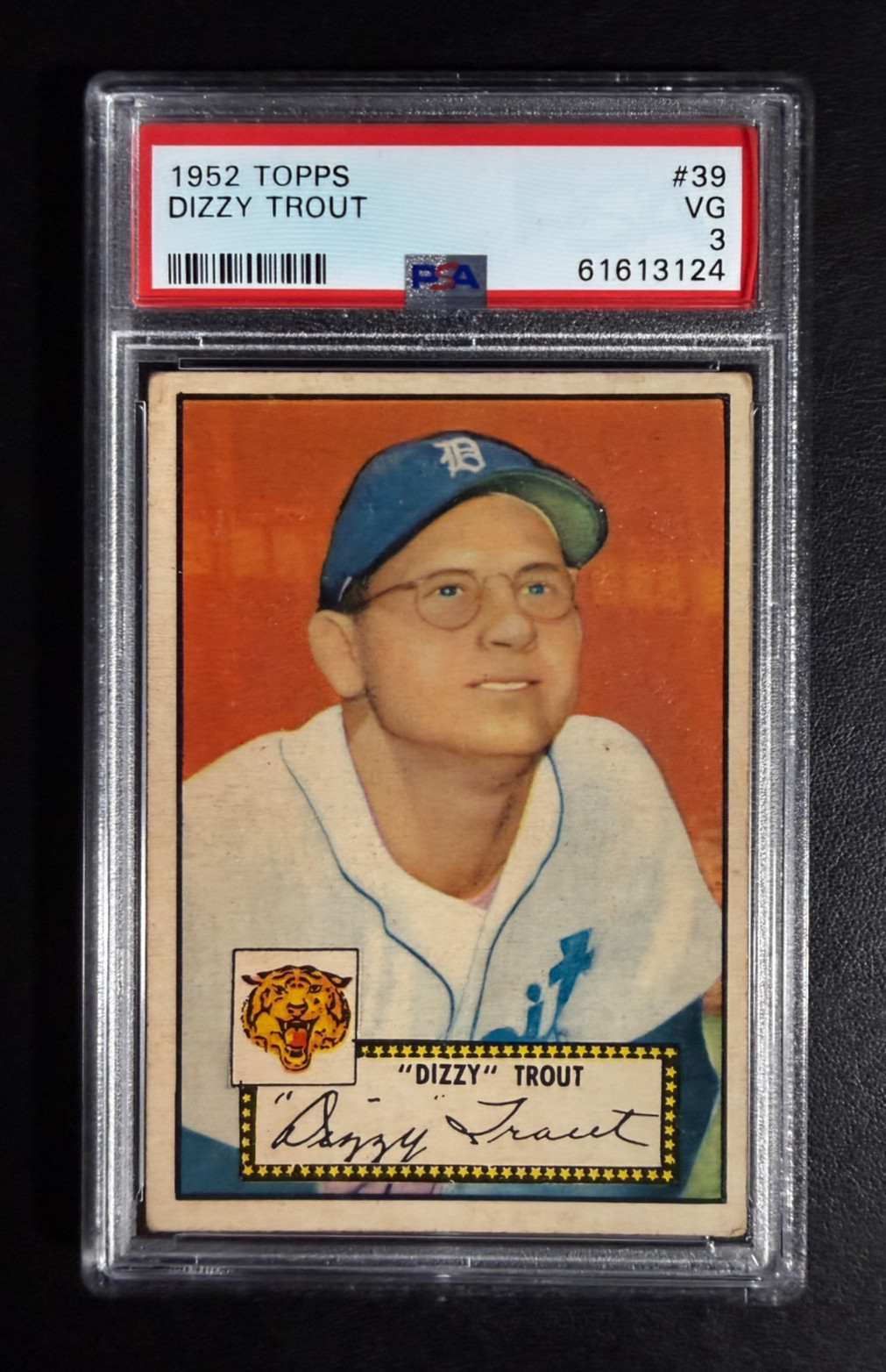 1952 Topps Baseball #  39 - Dizzy Trout - PSA 3 VG