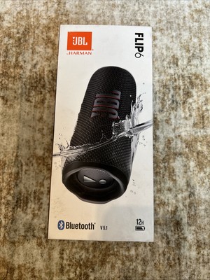 JBL Flip 6 Portable Bluetooth Speaker - Black - NEW SEALED IN BOX