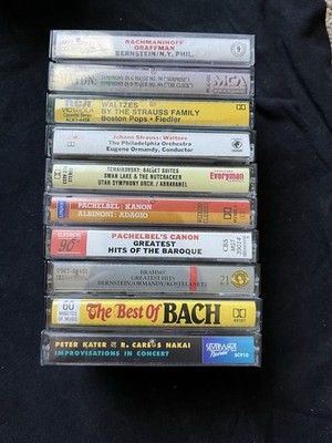 Bundle of Classical/Baroque Cassette Tapes Various Artists