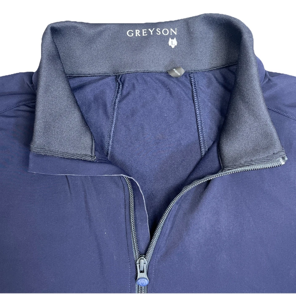 Chaqueta Grande Greyson Crewe Cup Para Hombre Cremallera Completa Trailwolf Performance Azul Maltés Foto 4 de 4