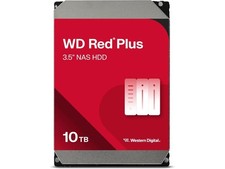 WD Red Plus 10TB NAS Hard Disk Drive - 7200 RPM Class SATA 6Gb/s, CMR, 512MB Cac