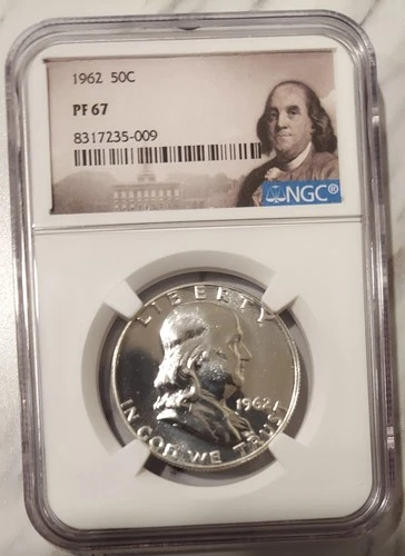 1962 Franklin Half Dollar PF67 | NGC Proof | 90% Silver | 0.3617 oz Silver