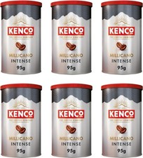 6 x Kenco Millicano Intense Instant Coffee 95g (Pack of 6 Tins, Total 570g)