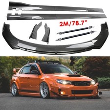 Carbon Fiber Front Bumper Lip Spoiler Body Kits Side For Subaru Wrx Sti Impreza Carbon Fiber Front Bumper Lip Spoiler Body Kits Side For Subaru Wrx Sti Impreza
