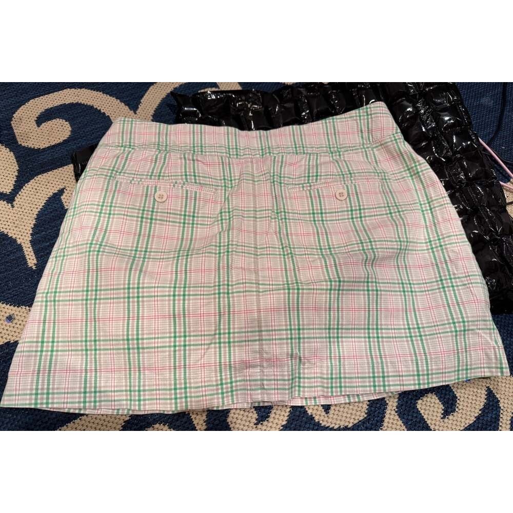 Maurices Vintage Plaid Mini Skort with Button Back Pockets. Best for size medium, photo 4