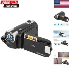 Portable 1080P Digital Video Camera 16X Zoom LCD Screen Rechargeable Camcorder