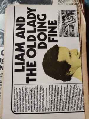 Sk198 ephemera 1980s  football article Liam Brady