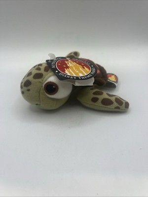 Finding Dory 7 1/2'' SQUIRT TURTLE Plush Bean Bag Toy Doll Disney Store 2016 Nemo