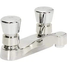 T&S® B-0831-02VR Lavatory Metering Faucet, Deck Mount, 4" Centerset, 0.5 GPM, Pu