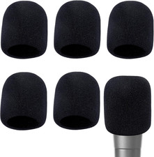 Microphone Covers Foam, 6 Pcs Soft Foam Mic Covers, Microphone Windscreen Pop