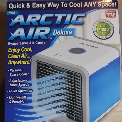 Arctic Air Deluxe Portable Air Cooler, Adjustable 3 Speeds, Personal Space