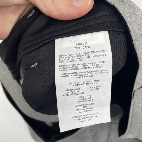 Volcom Kerosene Hybrid Shorts Surf & Turf Chino Mens Size 36 Grey BNWT - Picture 9 of 9